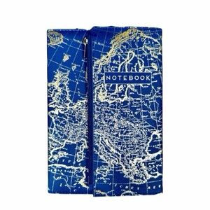 DECO Blue and Gold Travel Notebook Journal